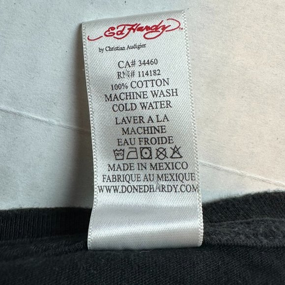 Ed Hardy Women’s Born to Raise Hell Shirt Size XXL EUC - Picture 4 of 4